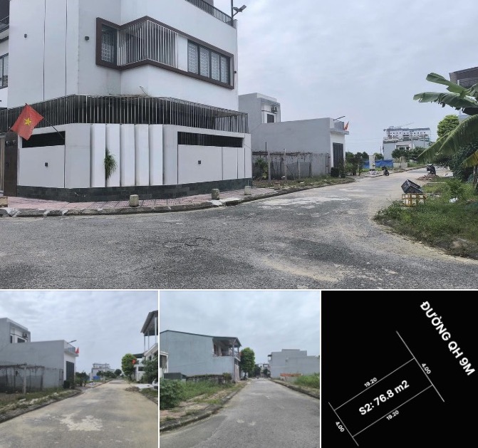 Bán 76.8m2 đất hướng Đông Bắc, Đông Vĩnh, Vinh, Nghệ An