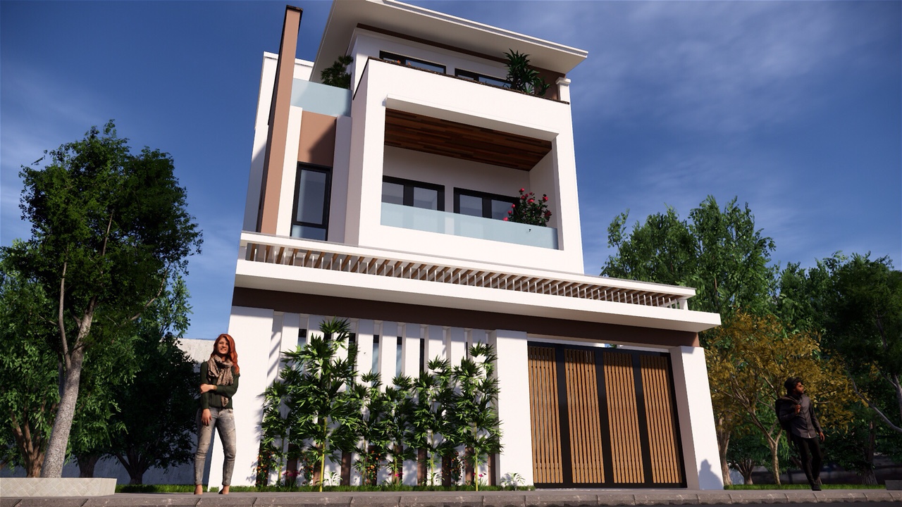 Cho thuê nhà mặt đường lối 2 đường Lê Nin (Đường rộng 30m)