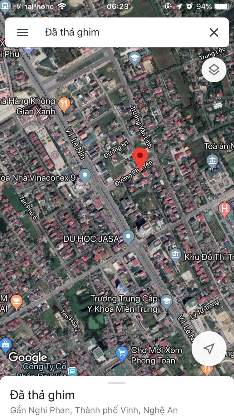 Cho thuê nhà mặt đường lối 2 đường Lê Nin (Đường rộng 30m)
