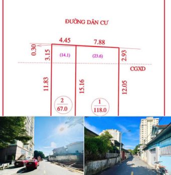 bán 118m2 đất (nhiều lô) Hướng Bắc, Lê Lợi, Vinh, Nghệ An
