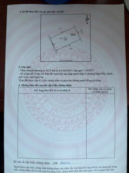 Bán 128m2 hướng Đông bắc, Nghi phú, Vinh, Nghệ An