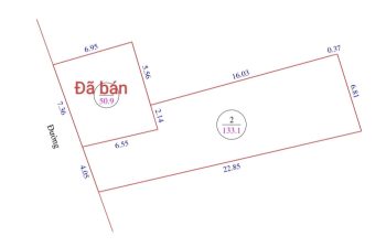 Bán 133.1m2 hướng Tây Nam, Nghi xuân (cũ), Nghi lộc (Vinh lộc) Nghệ an
