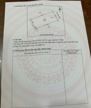 Bán 138.7m2 đất hướng Đông Bắc, Nghi Ân, Vinh, Nghệ An